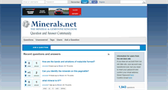 Desktop Screenshot of answers.minerals.net